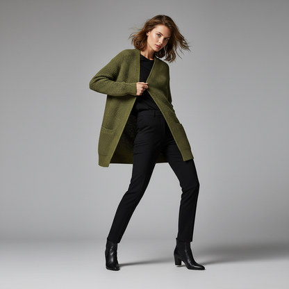 Elegant Black Cardigan | Women's Versatile Sweater