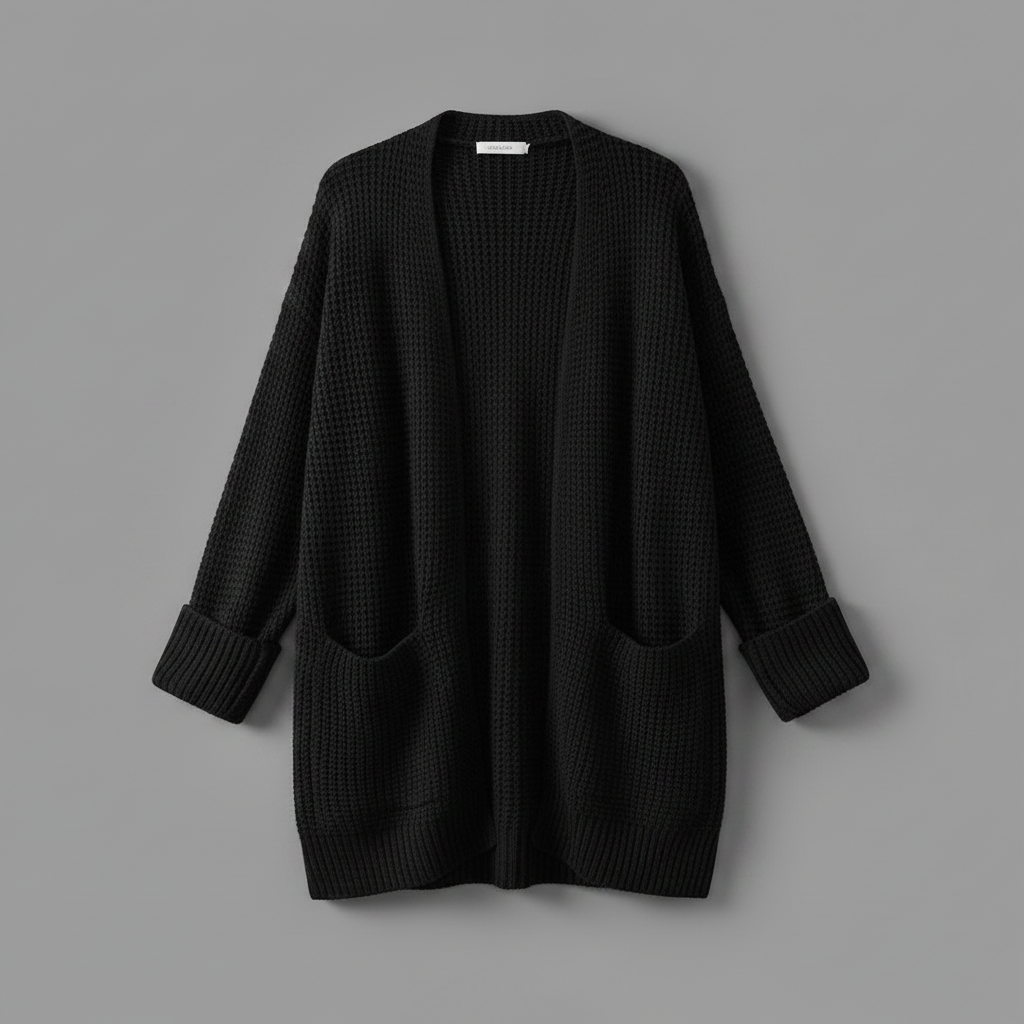 Elegant Black Cardigan | Women's Versatile Sweater