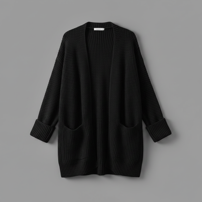 Elegant Black Cardigan | Women's Versatile Sweater