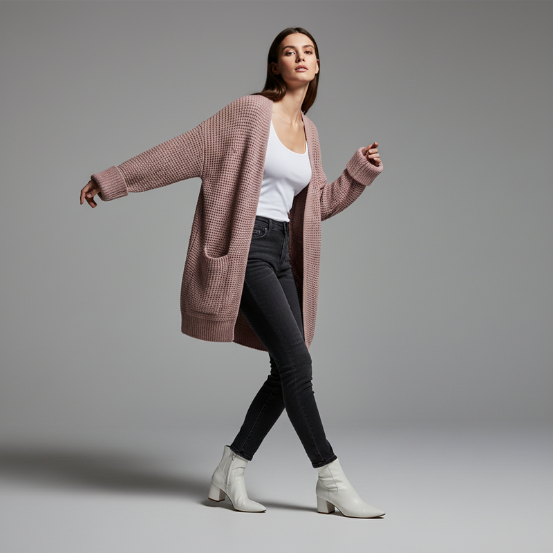 Elegant Black Cardigan | Women's Versatile Sweater