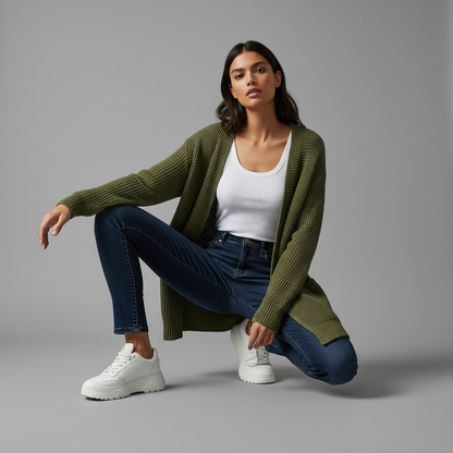 Elegant Black Cardigan | Women's Versatile Sweater