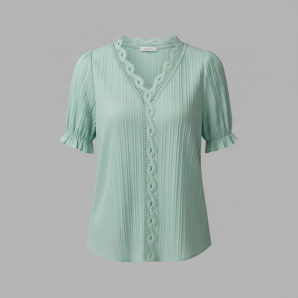 Elegant Puff Sleeve Blouse | Women's Summer Tops Plus Size