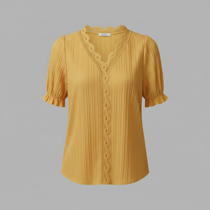 Elegant Puff Sleeve Blouse | Women's Summer Tops Plus Size