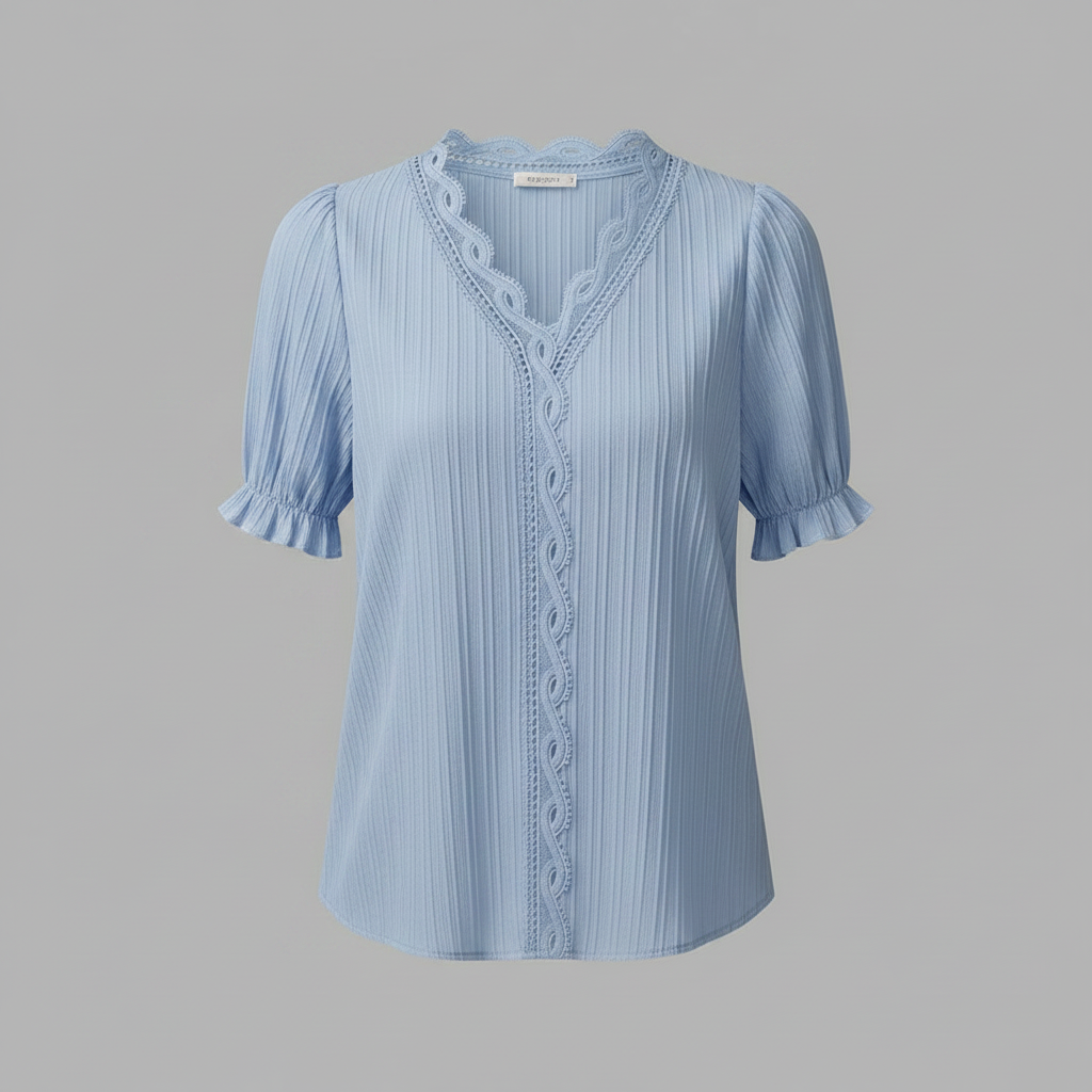 Elegant Puff Sleeve Blouse | Women's Summer Tops Plus Size