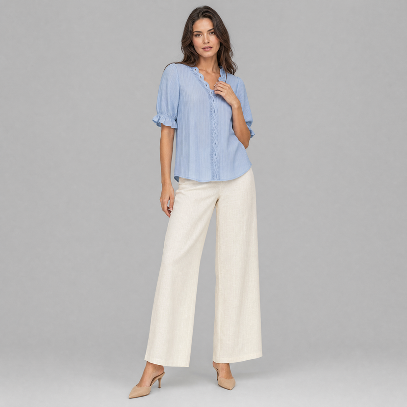 Elegant Puff Sleeve Blouse | Women's Summer Tops Plus Size