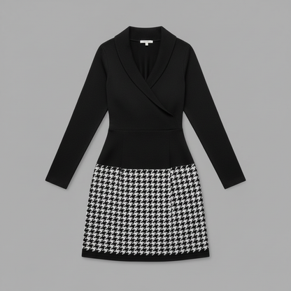 Mara | Elegant Women's Formal Dress with Unique Pattern