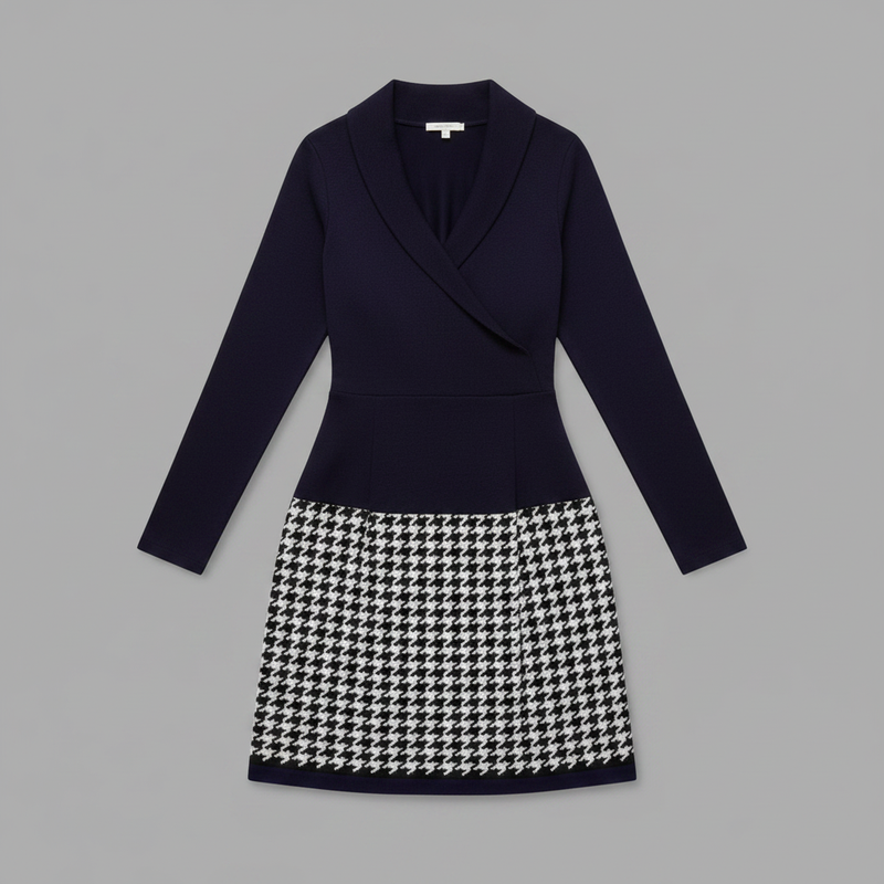 Mara | Elegant Women's Formal Dress with Unique Pattern