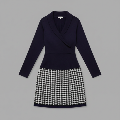 Mara | Elegant Women's Formal Dress with Unique Pattern