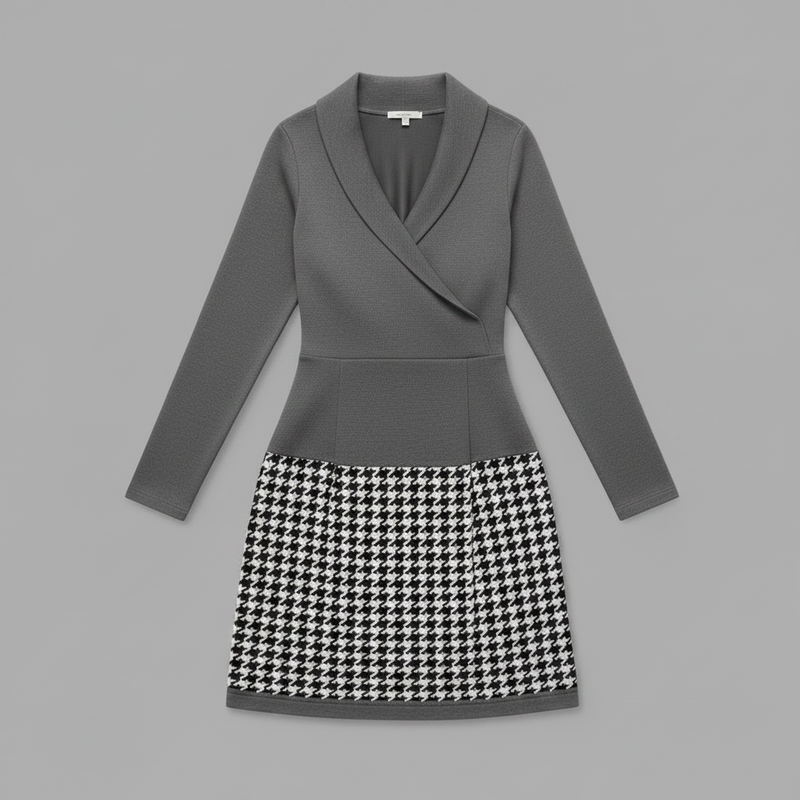 Mara | Elegant Women's Formal Dress with Unique Pattern