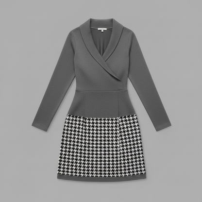 Mara | Elegant Women's Formal Dress with Unique Pattern