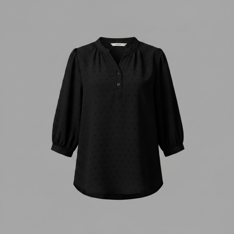 Patchwork Silk Blouse | Women's Fashion Collared Top