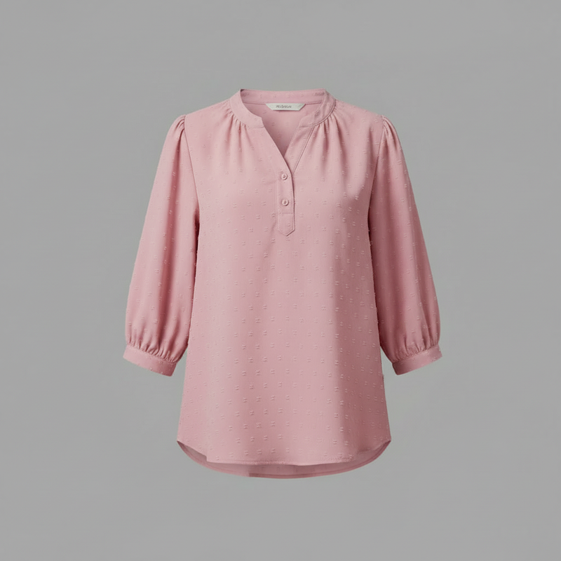 Patchwork Silk Blouse | Women's Fashion Collared Top