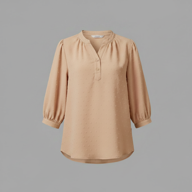 Patchwork Silk Blouse | Women's Fashion Collared Top