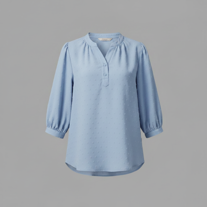 Patchwork Silk Blouse | Women's Fashion Collared Top