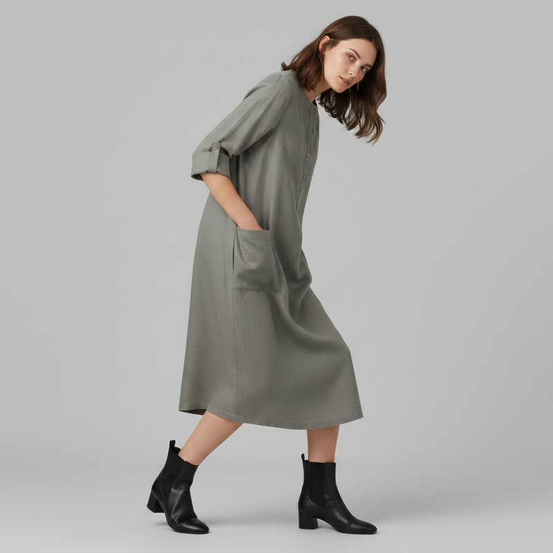 Tina | Women's Plus Size Maxi Dress in Soft Fabric