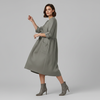 Tina | Women's Plus Size Maxi Dress in Soft Fabric
