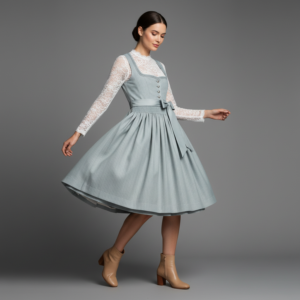 Elegant Dirndl Dress | Women's Oktoberfest Costume Outfit
