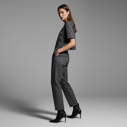 Elegant Black Pants | Women's High Waist Trousers